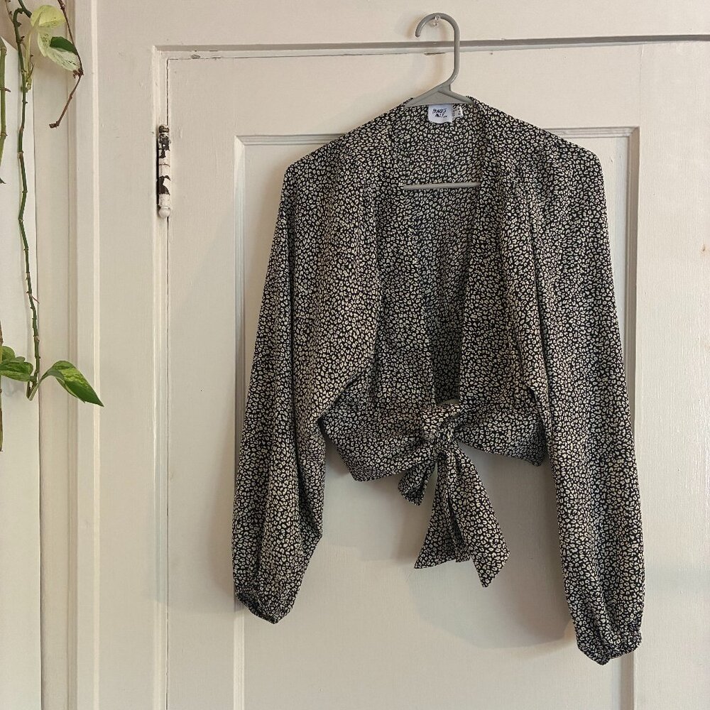 Princess Polly Spotted tie crop top